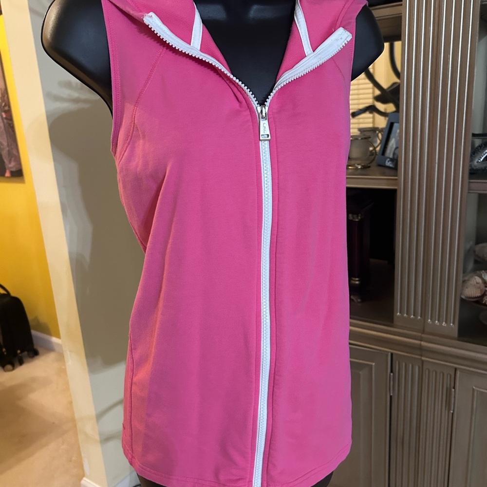 Ralph Lauren Pink Zip-Up Vest size Large